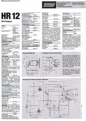 Minikoparki Terex-Schaeff HR 12