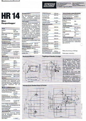 Minikoparki Terex-Schaeff HR 14