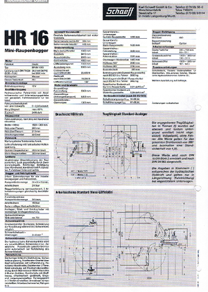 Minikoparki Terex-Schaeff HR 16