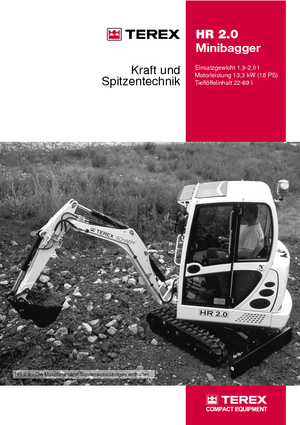 Minikoparki Terex-Schaeff HR 2.0