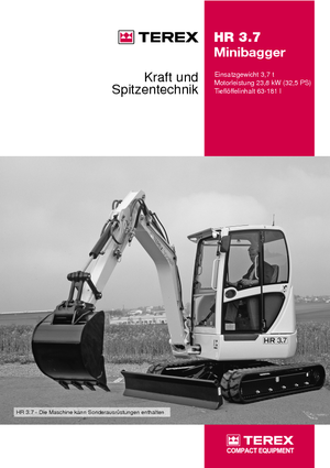 Minikoparki Terex-Schaeff HR 3.7