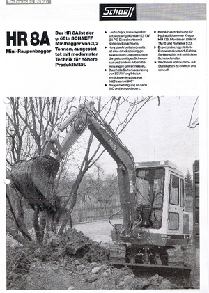 Minikoparki Terex-Schaeff HR 8 A