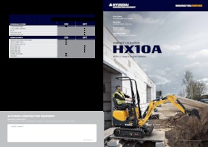 Minikoparki Hyundai HX10A