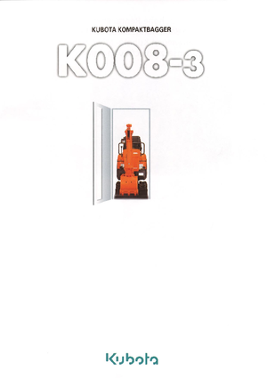 Minikoparki Kubota K008-3G