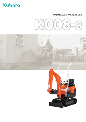 Minikoparki Kubota K008-3G