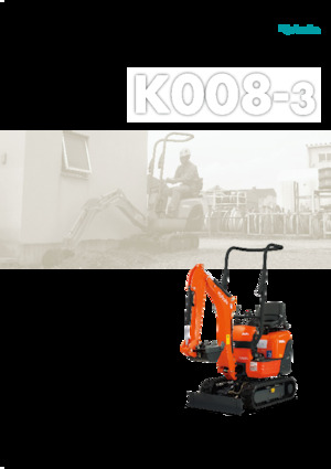 Minikoparki Kubota K008-3
