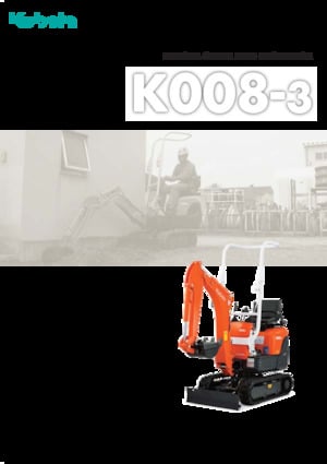 Minikoparki Kubota K008-3