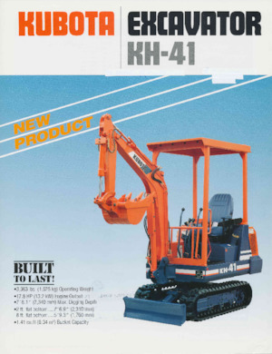 Minikoparki Kubota KH41