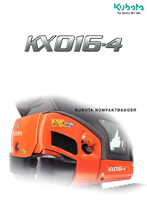 Minikoparki Kubota KX016-4 G