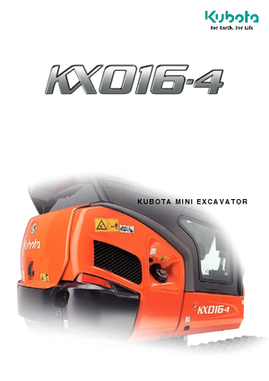 Minikoparki Kubota KX016-4 G
