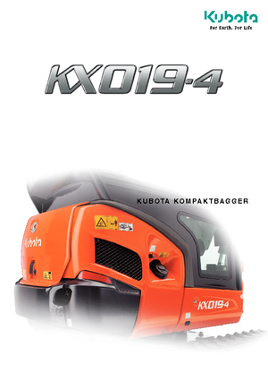 Minikoparki Kubota KX019-4 GL