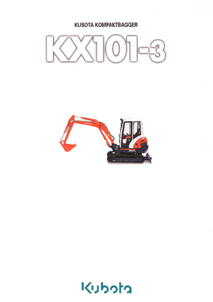 Minikoparki Kubota KX101-3 GL