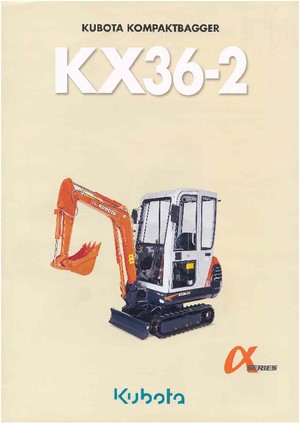 Minikoparki Kubota KX36-2 HG
