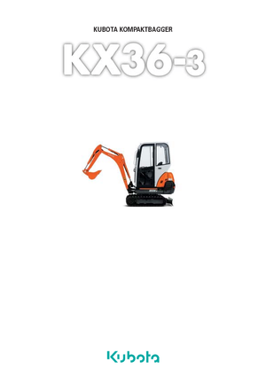 Minikoparki Kubota KX36-3 GL
