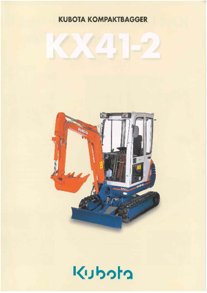 Minikoparki Kubota KX41-2 HG