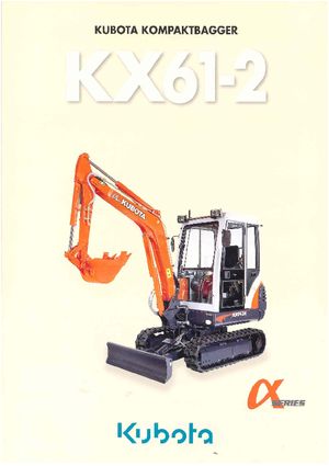 Minikoparki Kubota KX61-2 G
