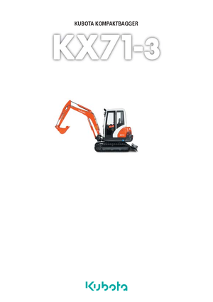 Minikoparki Kubota KX71-3 GL