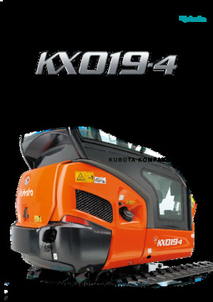 Minikoparki Kubota KX019-4 HGL