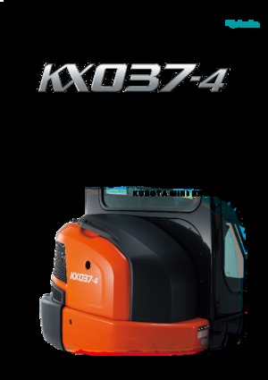 Minikoparki Kubota KX037-4 HGL