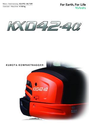 Minikoparki Kubota KX042-4a