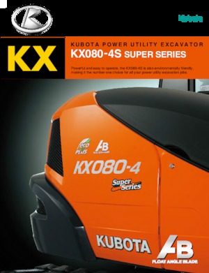 Koparki gąsienicowe Kubota KX080-4S