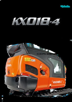 Minikoparki Kubota KX18-4