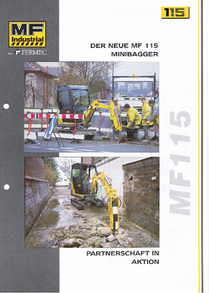 Minikoparki MF Industrial MF 115