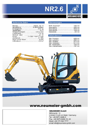 Minikoparki Neumeier NR 2.6