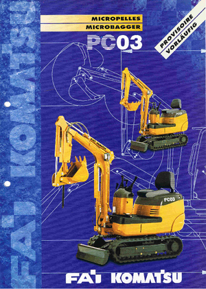 Minikoparki Komatsu PC03-2