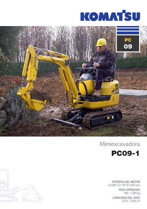 Minikoparki Komatsu PC09-1 STD