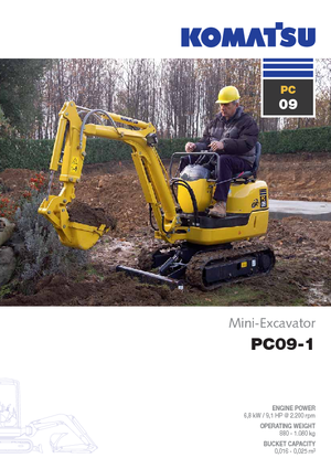 Minikoparki Komatsu PC09-1 STD