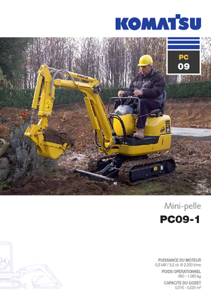 Minikoparki Komatsu PC09-1 STD