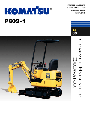 Minikoparki Komatsu PC09-1 STD