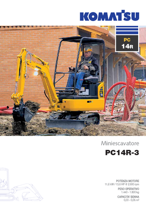Minikoparki Komatsu PC14R-3HS 