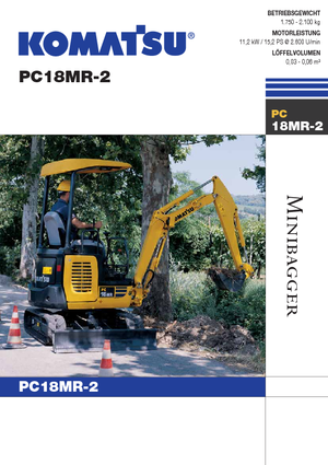 Minikoparki Komatsu PC18MR-2