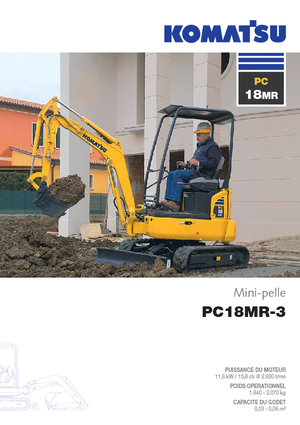 Minikoparki Komatsu PC18MR-3