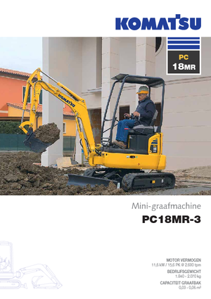 Minikoparki Komatsu PC18MR-3