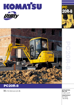 Minikoparki Komatsu PC20R-8