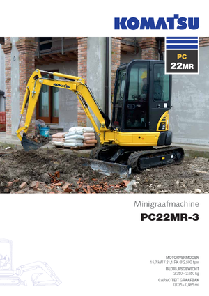 Minikoparki Komatsu PC22MR-3