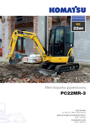 Minikoparki Komatsu PC22MR-3