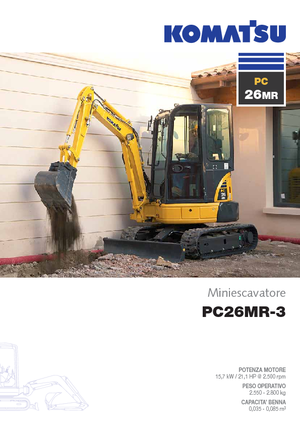 Minikoparki Komatsu PC26MR-3