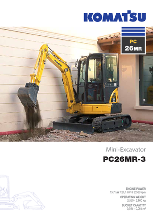 Minikoparki Komatsu PC26MR-3