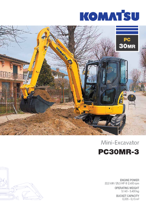 Minikoparki Komatsu PC30MR-3