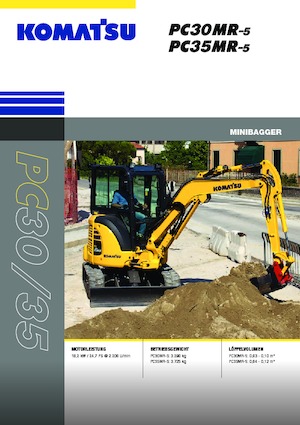 Minikoparki Komatsu PC35MR-5