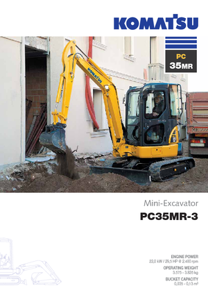 Minikoparki Komatsu PC35MR-3
