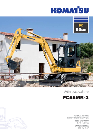 Minikoparki Komatsu PC55MR-3