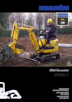 Minikoparki Komatsu PC09-1