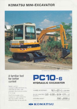 Minikoparki Komatsu PC10-6