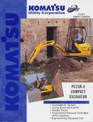Minikoparki Komatsu PC15R8