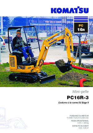 Minikoparki Komatsu PC16R-3HS